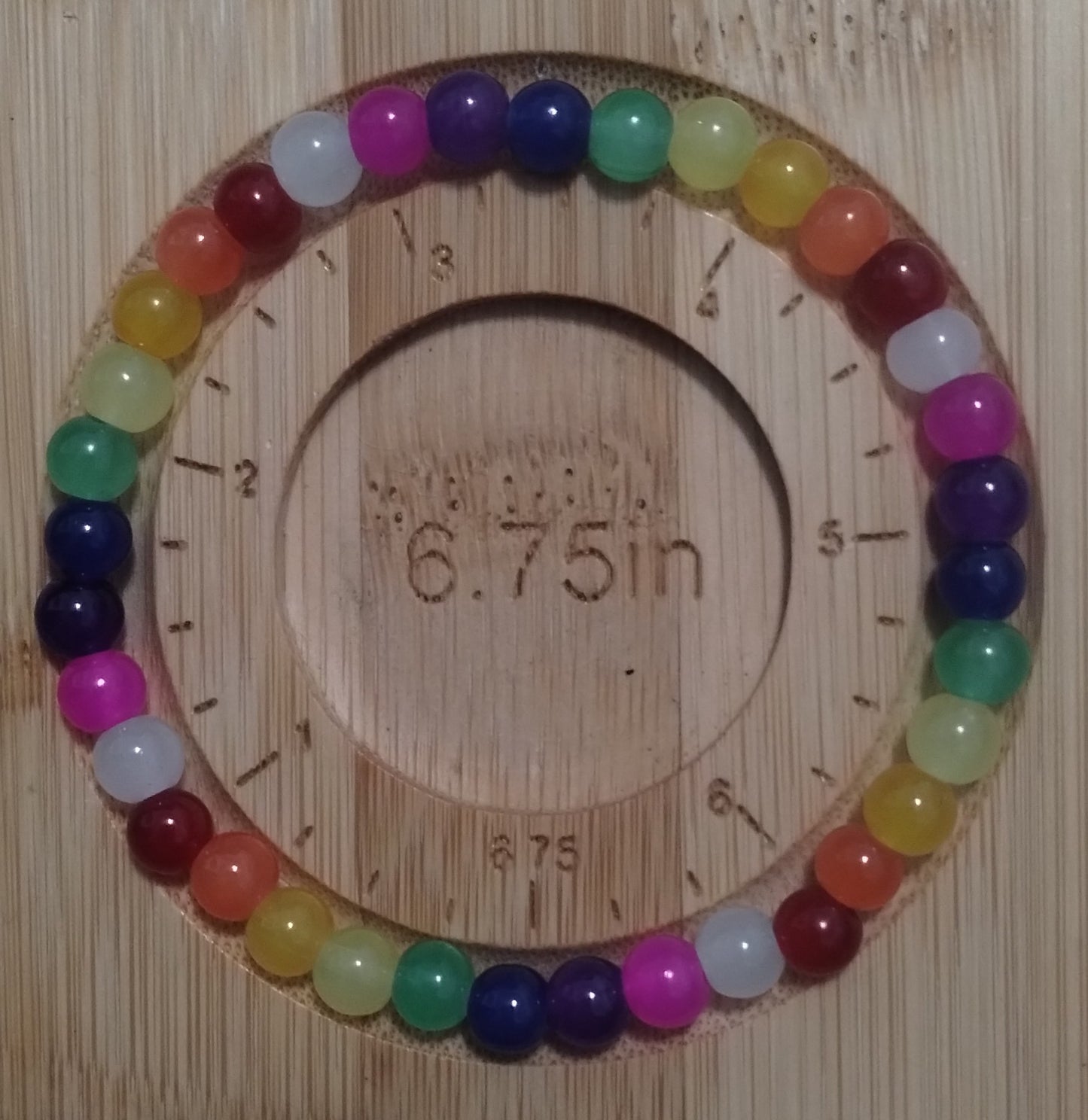 7 inch rainbow bracelet