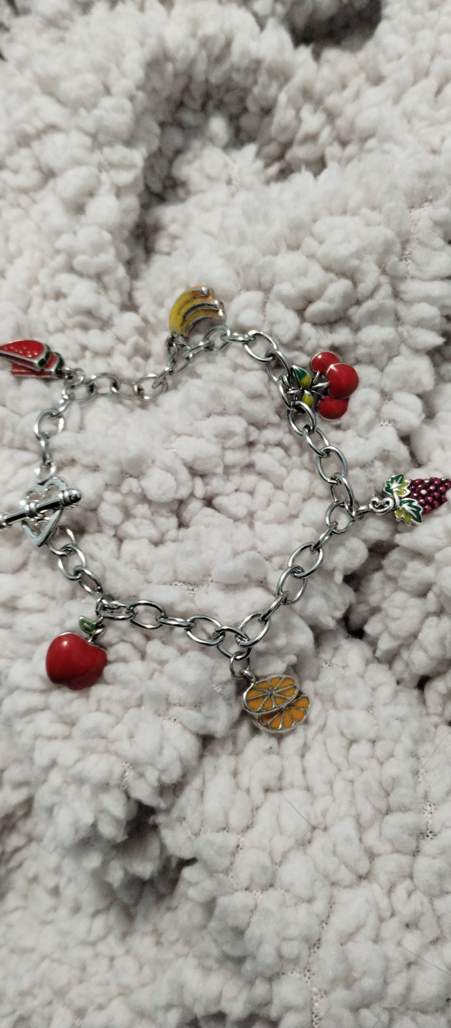 6.75-inch FRUITS charm bracelet