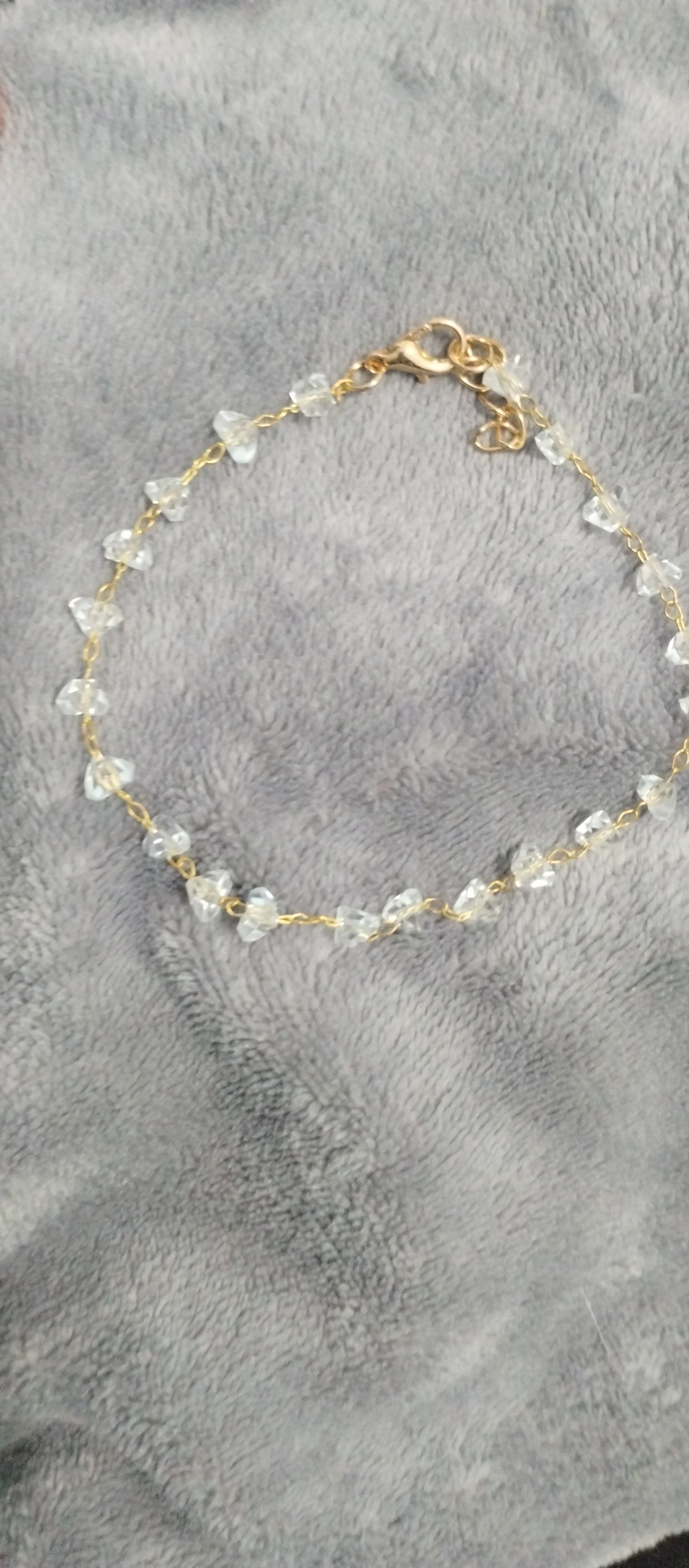 Dainty crystal bracelet