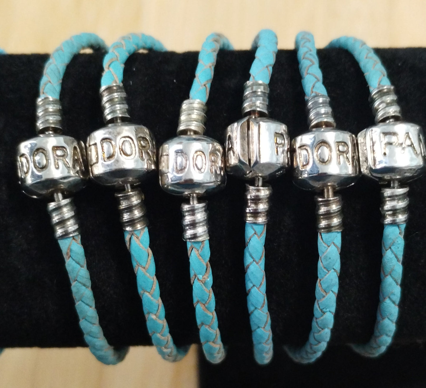 Light Blue European charm bracelets