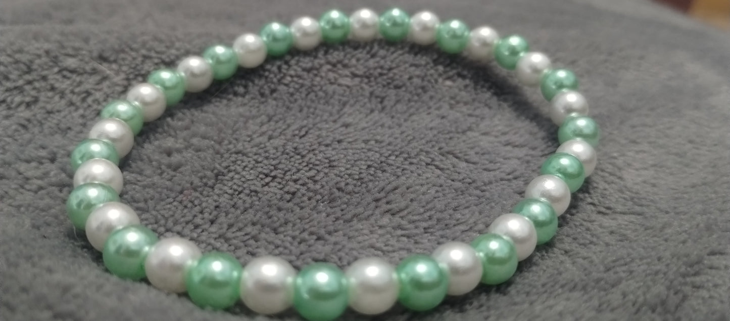 Colored Pearl bracelets 6 mm/8 mm