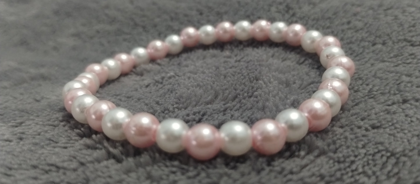 Colored Pearl bracelets 6 mm/8 mm