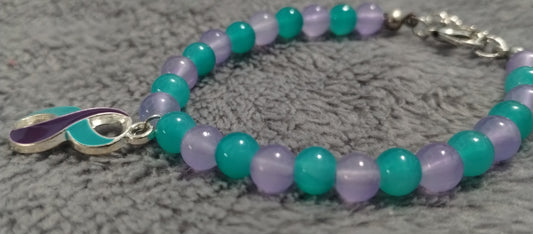 Purple/teal AWARENESS Bracelet