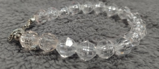 Plastic crystal bracelet 8 mm