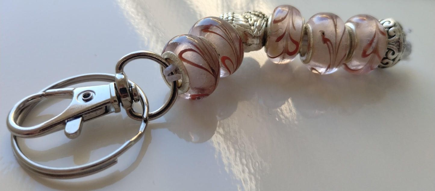 Glass bead keychains!!!