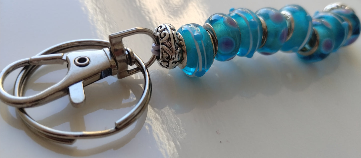 Glass bead keychains!!!