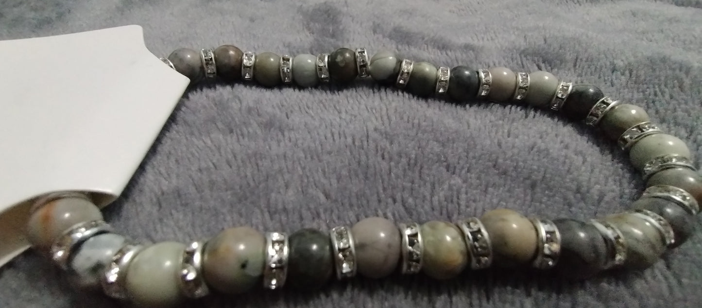 Chinese Picasso stone bracelets 7.5+