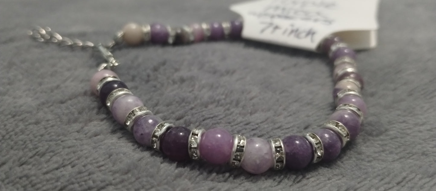 Purple Mica/ Lepidolite Sparkly Bracelet