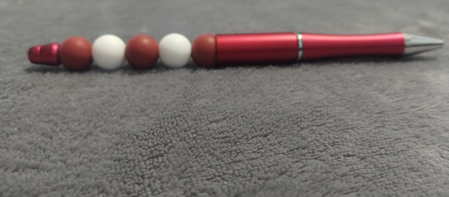 Red Beaded Pens(2)