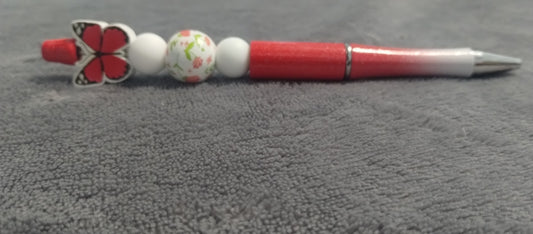 Red Beaded Pens(2)