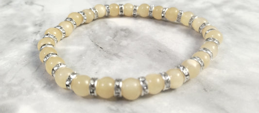 Yellow Jade Stone Bracelet