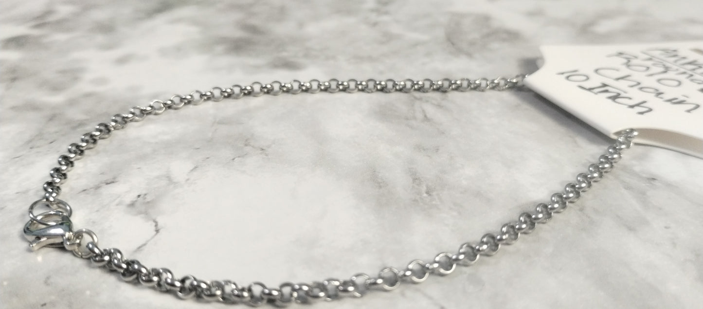 Anklet- Rolo chain oval and round multiple sizes available