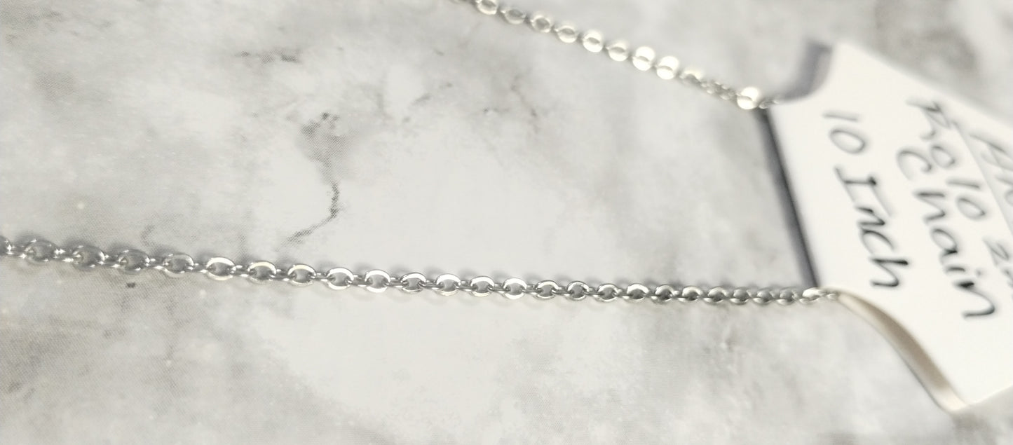 Anklet- Rolo chain oval and round multiple sizes available