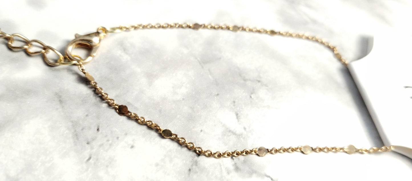 Cute dainty gold chain bracelet