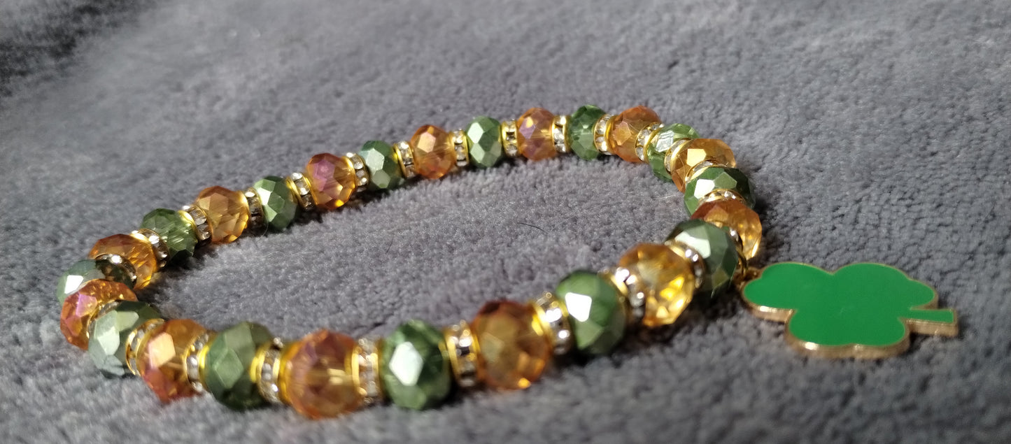 St. Patrick's day Crystal Stretch Bracelets