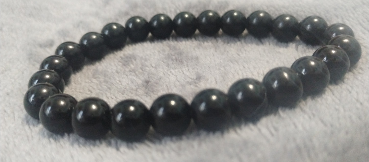 8mm Obsidian 7 inch stretch bracelets