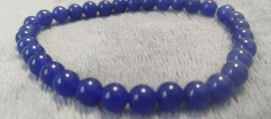 Sapphire stone stretchy bracelet 7 inch