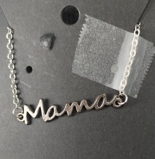 Silver Mama necklace