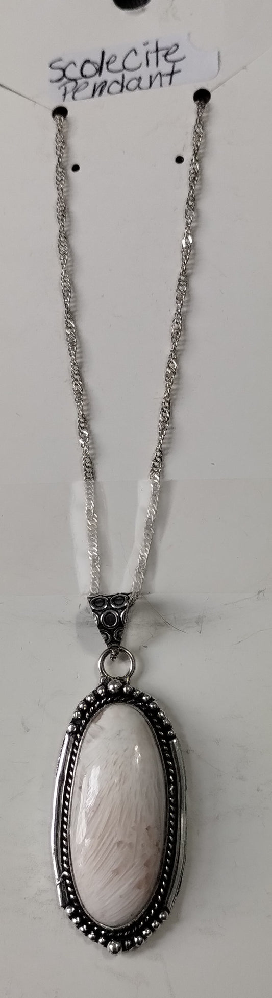 Scolecite (Large 2 inch) pendant Necklace